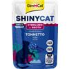 Gimcat Shinycat Cibo Umido in Brodo per Gatti - Tonno - 12x70 gr - Da consumare preferibilmente entro 20/08/2026 - SCONTO 70% - COMPLETE - Sterilized