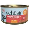 Schesir Sardine Cibo Umido per Gatti - 12x70 gr - IN PATE' - Sgombro e Salsa di Aragosta