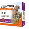 Frontline Frontpro Compresse Masticabili per Cani - Confezione da 3 compresse - cani da 25 a 50 kg