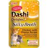 Inaba Dashi Delights Silky Broth e Delicate Flakes Cibo Umido per Gatti - Pollo con Formaggio - Da consumare preferibilmente entro 20/09/2026 - SCONTO 50% - 12x40 gr