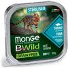 Monge BWild Terrine Grain Free Cibo Umido per Gatti - Tonno - 8x100 gr - STERILIZED