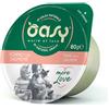 Oasy More Love Green Cup Cibo Umido per Gatti - Tonno con Salmone - 12x70 gr