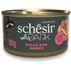 Schesir After Dark Cibo Umido per Gatti - Pollo con Manzo - 12x80 gr - IN BRODO