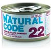 Natural Code Adult Cat Jelly Cibo Umido per Gatti - 22 - Tonno e Fegato di Manzo in Jelly - 24x85 gr - IN SOFT JELLY