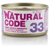Natural Code Adult Cat Jelly Cibo Umido per Gatti - 33 - Tonno Orata e Amaranto - 24x85 gr - IN SOFT JELLY