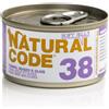 Natural Code Adult Cat Jelly Cibo Umido per Gatti - 38 - Tonno Manzo e Olive - 24x85 gr - IN SOFT JELLY