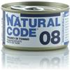 Natural Code Adult Cat Cibo Umido per Gatti - 08-Tranci di Tonno - 24x85 gr