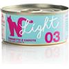 Natural Code Light Cibo Umido per Gatti - 12x70 gr - 03 - Tonnetto e Carote