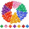 Orizizhic Set di 70 dadi poliedrici, Dice Dadi D10, cubi colorati per D&D/RPG/MTG Table Games, Board Game, Acrylic Dice Set per Card Game Role Play Table Games