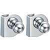 PATIKIL Maniglia Per Porta In Vetro 7/8 Acciaio Inossidabile 2Pcs Clip Per Porta Senza Foratura Maniglie Pomelli Con Viti Per Armadio Doccia Vetro 5-8mm Cassetto VetrinaArgento