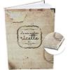 Jeanette Dietl Logbuch-Verlag libro ricettario Le mie migliori ricette vuoto + angoli metallici da scrivere e personalizzare con ricette color beige effetto vintage A4 DIY fai da te idea regalo