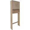 HOME DECO FACTORY Mobile WC Klaus in Legno Bagno Marrone | Legno ingegnerizzato, mobile WC Klaus, design elegante e pratico, bagno, colonna contenitore, marrone