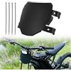BIUGERCN Targa anteriore per motocicletta, targa anteriore universale per surron Light Bee X/L1e Talaria TL4000 Q20 M20 Super 73 Pro SS SX CRF YZ YZF E-bike Motocross Dirt Pit Bike colore nero