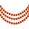 PATIKIL 3 Pz Ghirlanda di Pom Pom, 8.2 Piedi Ghirlanda Appesa Decorativa con 30Pz Palline di Feltro per Halloween Ringraziamento Natale Matrimonio Compleanno Festa Decorazione, Arancione
