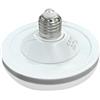 Pilipane Lampadina LED a forma di disco volante, ad alta potenza, super luminosa, a risparmio energetico, per corridoio, per uso domestico, attacco a vite E27, colore bianco 18W, 24W, 36W, (18 W.)