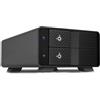 FANTEC 2-fold USB 3.2 Gen2 10G RAID hard disk docking station for 2x SATA 3.5/2.5 inch HDDs, transfer rates up to 10Gbit/sec, no tools required, lockable, 2x USB cable. Aluminum enclosure black