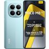 XIAOMI POCO M8 5G, Smartphone 8+256GB, Display AMOLED FIoW 6,77 120Hz, Snapdragon® 6 Gen 3, Doppia fotocamera AI 50MP, Design curvo 3D da 7,35 mm, Verde, Garanzia 2 anni, Caricatore non incluso
