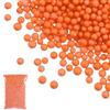 PATIKIL Perline di Polistirolo, 7-9mm Palline di Schiuma, Mini Palline Piccole per Fai da Te Materiali per Artigianato Decorazioni Matrimonio Feste Arte Casalinga, Arancione