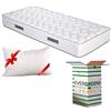 EVERGREENWEB MATERASSI & BEDS EVERGREENWEB Materasso Singolo 75x190 DISPOSITIVO MEDICO per Rete Letto Singolo, Alto 20 cm con Cuscino Memory Foam GRATIS, Ortopedico, Rivestimento Bianco Effetto Massaggiante, Tessuto ANALLERGICO