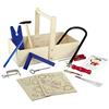 Pebaro Set di 430 seghe per Foglie in Scatola per falegnameria, 20 Pezzi, Set Completo di Cassette per falegnameria, Cassetta di Legno, Utensili in Acciaio di Alta qualità, Curvo per traforo, Made in