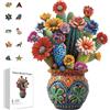 GLOBLELAND 200 Pezzi Fiore di cactus Puzzle in Legno per Adulti Puzzle in legno per Halloween Natale Compleanni Anniversari