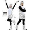 HYHYFL Costume da Zebra Unisex: Adulto Costumi Animali Pigiama animali Incl.Guanti Manicotti per le gambe,adesivo e Catsuit per Carnevale Cosplay Halloween Bomboniere a Tema (M)
