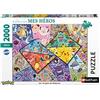 Nathan - Puzzle da 2000 pezzi - I 16 tipi di Pokémon - Adulti e bambini a partire dai 14 anni - Puzzle di alta qualità - Adattamento perfetto - Collezione My Heroes - 87314