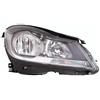 PROPOSTEONLINE Fanale realizzato per Mercedes Classe C W204 lato passeggero H7-H7 alogeno con Motore elettrico Parabola nera A2048209659