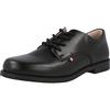 Tommy Hilfiger Scarpe Stringate con Finitura Liscia, Samir, Nero