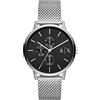 Armani Exchange Orologio da uomo, Movimento multifunzionale al quarzo e cassa da 42 mm con cinturino in acciaio