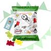 Logbuch-Verlag 25 mini orsetti gommosi a forma di pallone da calcio, decorazione per compleanno dei bambini, piccoli dolci, feste di club, feste di calcio