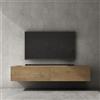 doporro Mobile Porta TV Sospeso 160 cm con 2 Ante Marrone Chiaro, Credenza Bassa da Soggiorno Salotto, Madia Consolle per TV Fernsehschrank02