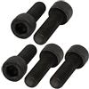 uxcell sourcingmap 5pz M10x30mm 12,9 grado incassato esagonale filettatura sinistra a vite nero