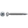 SPAX Vite universale, 4,5 x 40 mm, 500 pezzi, Filetto totale, Testa svasata, Intaglio a croce Z2, 4CUT, WIROX - 1081010450405