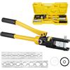 Faankiton 12 Tonnellate Pinza Crimpatrice Idraulica 8-300mm², Pressa Idraulica Pinze Crimpatrice, Pinze Capicorda per Terminali Elettrici, 13 Coppie di Matrici