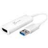 j5create Adattatore multi monitor da USB a HDMI Supporta 1080p 2048 x 1152 @ 32 bit | USB 3.0 con supporto 2.0 | L'adattatore è compatibile con Mac e Windows (JUA254)