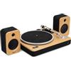 Marley House Of Marley Stir It Up Wireless 2 Giradischi Bluetooth con Casse Da 10W - Giradischi Vinili dal Design Responsabile con Testina Audio - Technica, Bambù