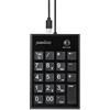Perixx PERIPAD-202C Tastiera numerica sottile USB-C cablata, tasti a forbice con 2 USB Hubs e Tab Key, per computer portatili, PC, Desktop, Nero