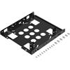 SABRENT Telaio per SSD/HDD da 2.5 a 3.5, Kit di montaggio per disco da 2,5 ad alloggiamento interno di 3,5, per SSD/HDD SATA interno, (BK-HDDH)