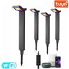 Tuya Kit 4 Paletti LED RGBW Smart Wi-Fi da Giardino con Picchetto