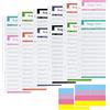CiciIng 24 fogli Budget Planner, 6 fori A6 Budget Binder Fogli di budget con 16 etichette adesive, ricarica carta Budget Planner Accessori Money Organizer Bill Organizer