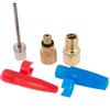 esKapad Kit 5 punte di gonfiaggio: ago, presta, Schrader, boa