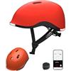 Lumos Nyxel Nova, Casco da Bicicletta Intelligente Unisex Adulto, S