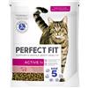 PERFECT FIT Cibo secco adulto per gatti adulti attivi a partire da 1 anno - manzo, 750 g (6 bustine)