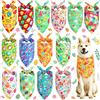 Weewooday 14 Bandane Triangolari per Cani a Tema di Zucca per Pasqua Bavaglini per Gatti Sciarpa per Animali Domestici Accessori Decorativi di Costumi di Halloween per Cani
