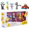 Jakks Pacific MultiPack 2,5" Krusty The Clown Show - Set Ufficiale di Figure Articolate di Krusty e Personaggi Iconici de I Simpson, Perfetto per Collezionisti e Appassionati della Serie TV
