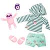 Our Generation - Bradipo addormentato - Vestiti per bambole da 46 cm - Completo da pigiama - Maglione con cappuccio - Animale di peluche bradipo - Giocattolo per bambini dai 3 anni in su