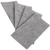 Adsamm® / 4 x fogli di feltro autoadesivo/Grigio / 80x180 mm/Rettangolare/piedini per mobili in feltro da 3.5 mm di spessore/pad protettivo per mobili e arredi