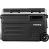 Steamy-E Dual Zone 45 Roller, Frigorifero Elettrico a Compressore con Ruote, 12/24V DC e 100-240V AC, per Congelare e Raffreddare da -20℃ a +20℃, Ideale per il Campeggio, 41 Litri, Nero