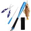 SCBOY 3 Set Slamatore Pesca Uccisore di Pesci 24,5 Cm Pinza da Pesca Sganciatore in Alluminio Uccisore Pesci Storditore Pesci per Principianti Attrezzo Pesca alla Trota All'aperto con Custodia (Blu)
